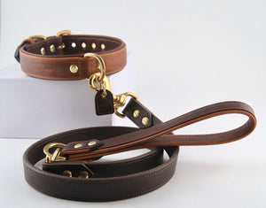 Genuine Leather Dog Collar: Barneys Collar
